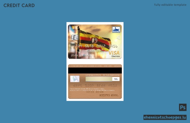 Uganda ABC Bank of Uganda Visa Electron Beispielvorschau